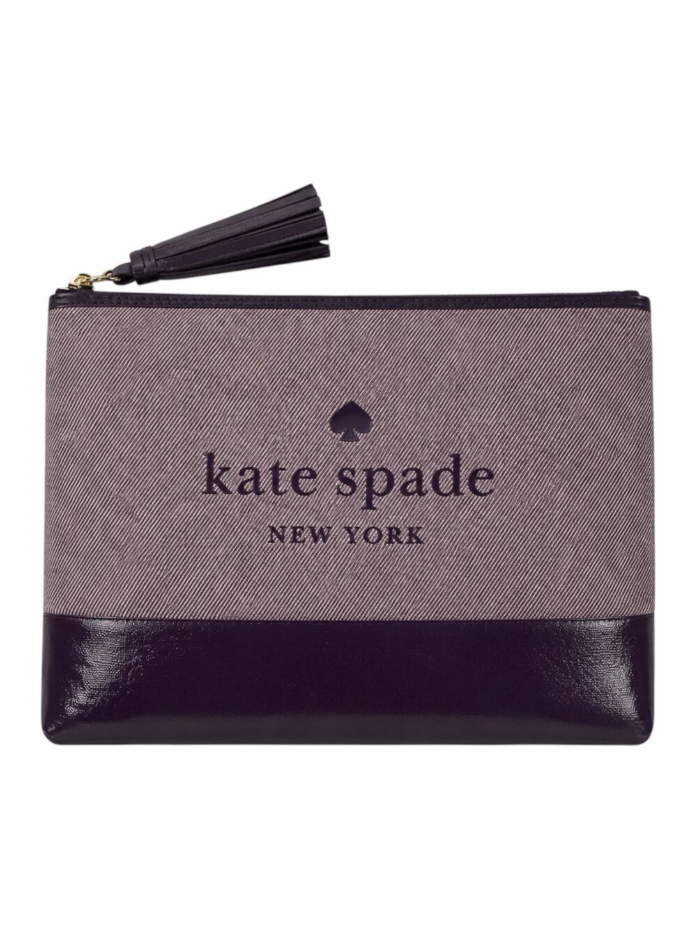 Kate Spade Large Tassel Zip Pouch Clutch Bag Purse Red